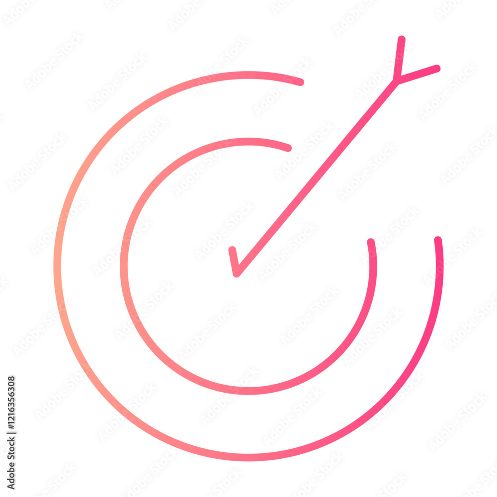 target gradient icon target gradient icon