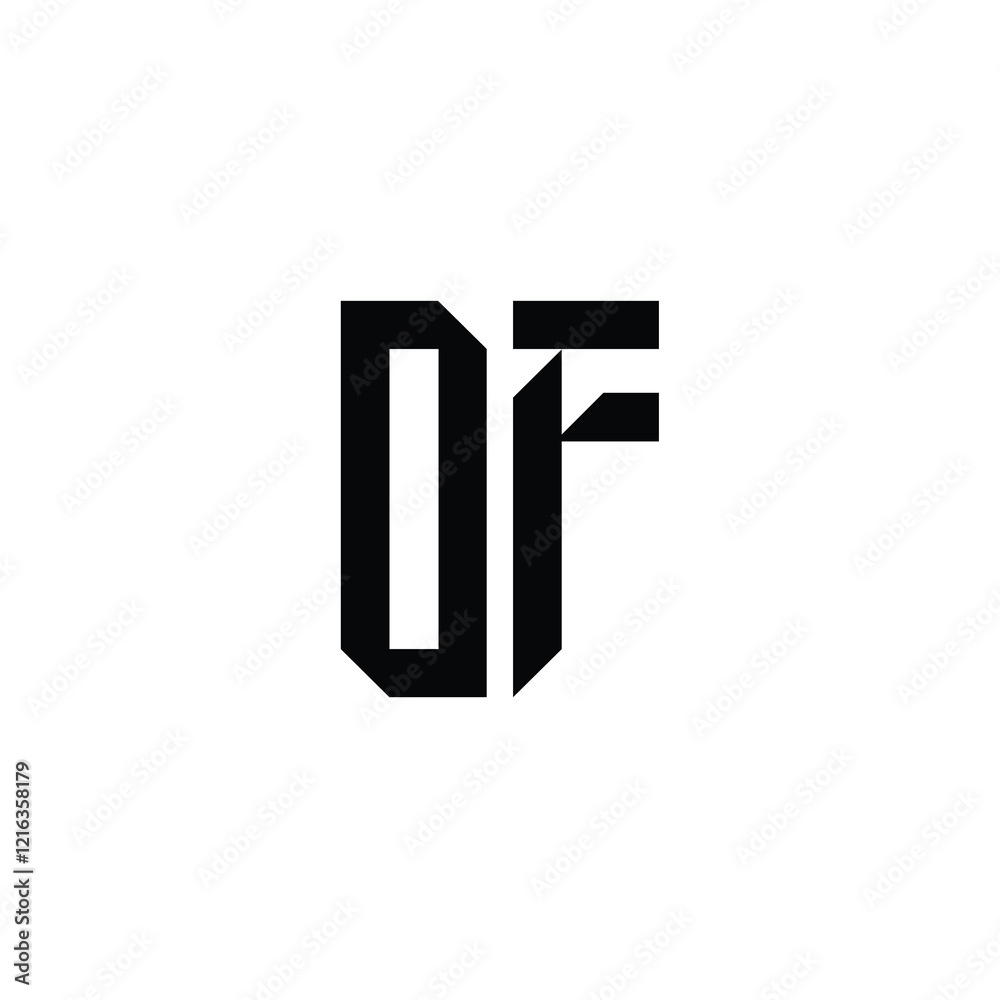 OF monogram logo design letter text name symbol monochrome logotype alphabet character simple logo OF monogram logo design letter text name symbol monochrome logotype alphabet character simple logo