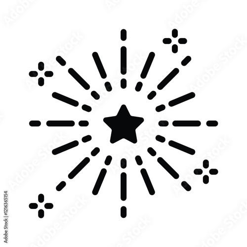 Firework celebration vector design, modern style