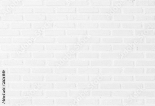 White brick wall background photo. Vintage white wash painted brick wall texture for stone tile block painted in grey light color wallpaper modern interior and exterior and backdrop design textured.