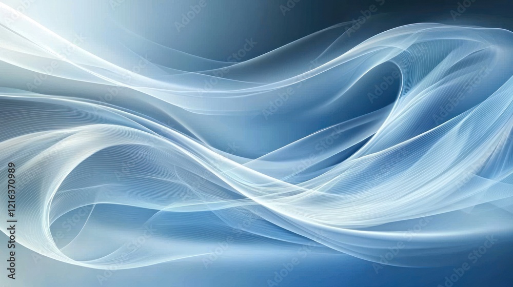 Abstract Blue Wave Design: Serene Digital Art Abstract Blue Wave Design: Serene Digital Art