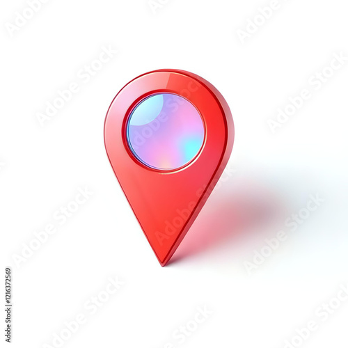 Free Download 3D Location Pin Icon Isolated on White Background - GFXLoad