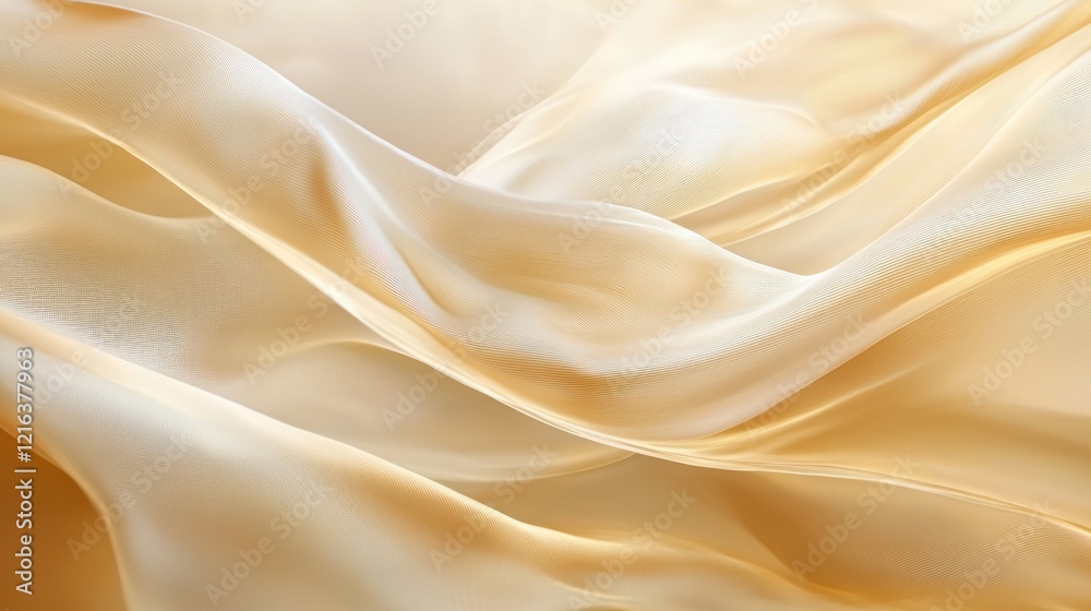 Obraz premium Abstract Golden Silk Drapery: A Luxurious Textured Background