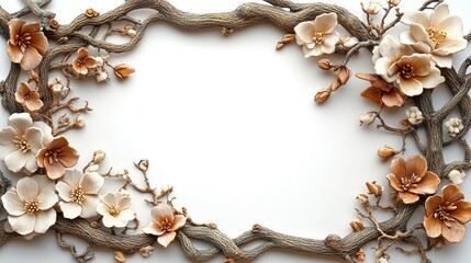 Flowers, Borders, Frames