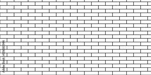 Empty abstract vector empty stucco masonry pavement floor and wall limestone brickwork concrete texture. Urban white, black line cement rough row wallpaper abstract background.