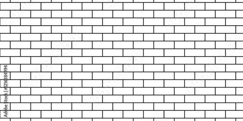Empty abstract vector empty stucco masonry pavement floor and wall limestone brickwork concrete texture. Urban white, black line cement rough row wallpaper abstract background.