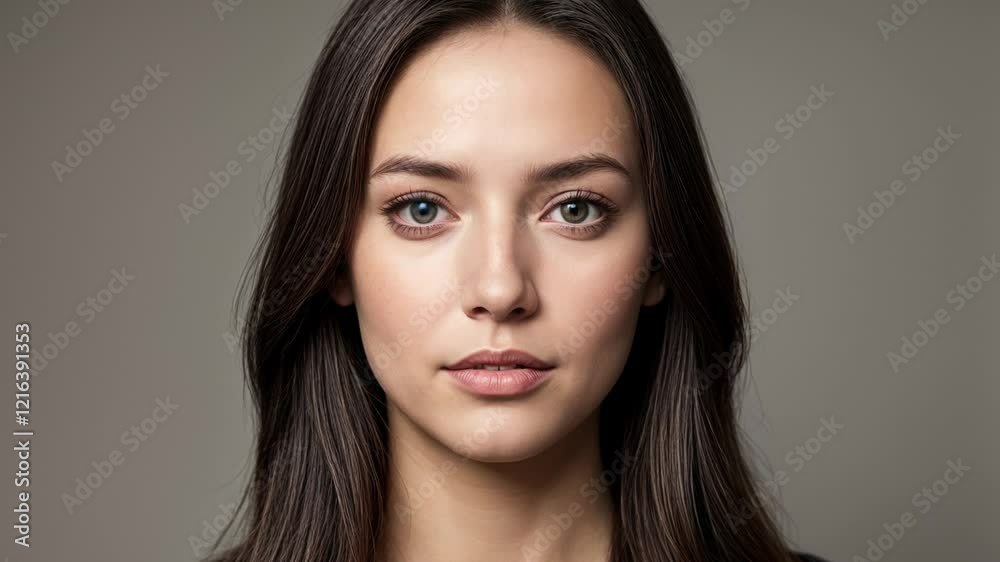 3 transitions for age comparison concept. Same face portrait young and aged. Face split of an old and young women for olding revealing. Comparing mother and daughter. 