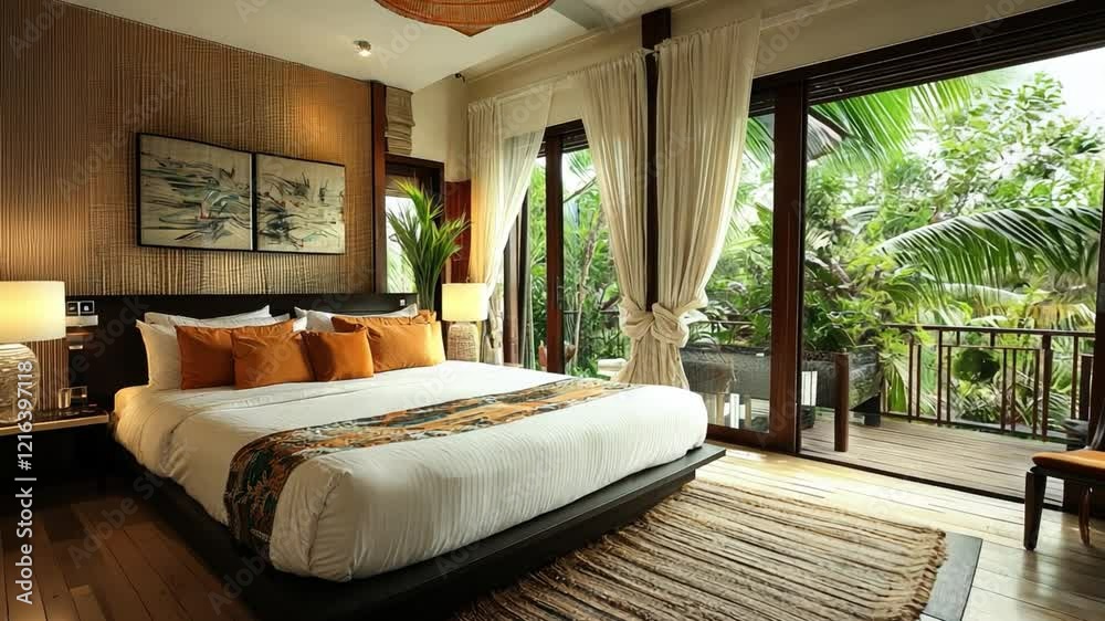 A luxurious boutique hotel with beautiful interior design and excellent service.