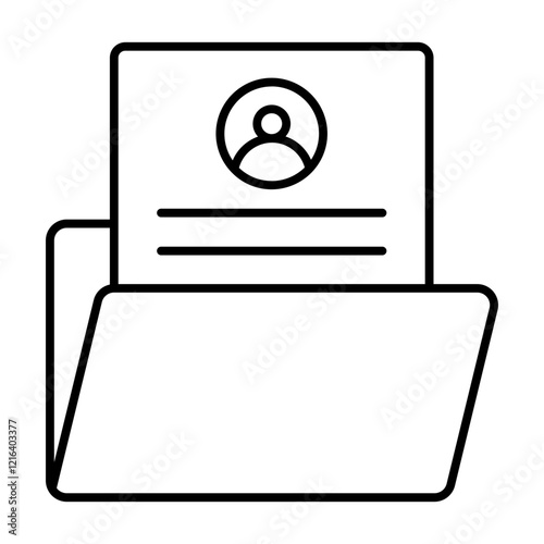 curriculum vitae outline icon