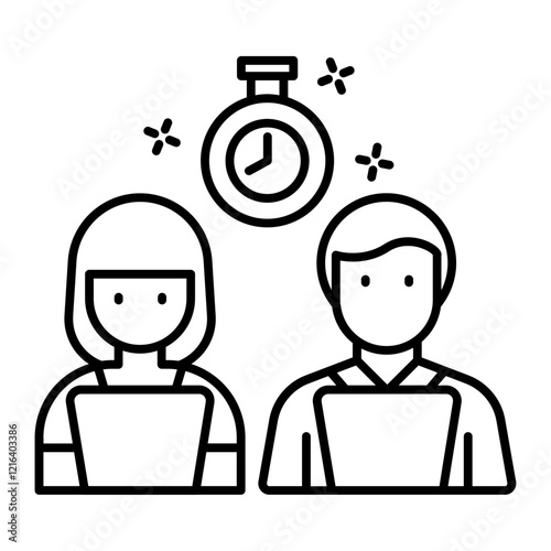 deadline outline icon