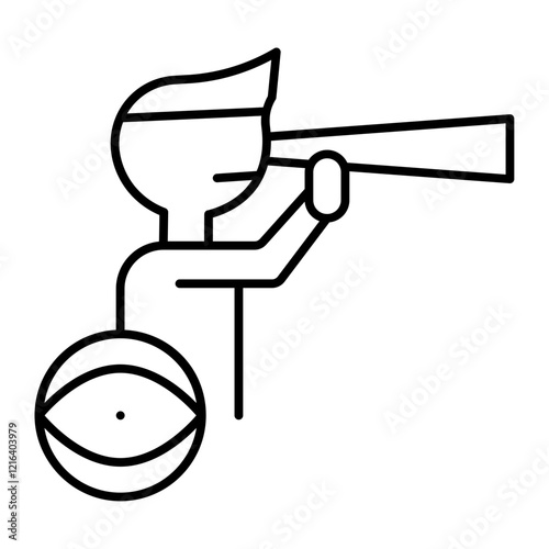 vision outline icon