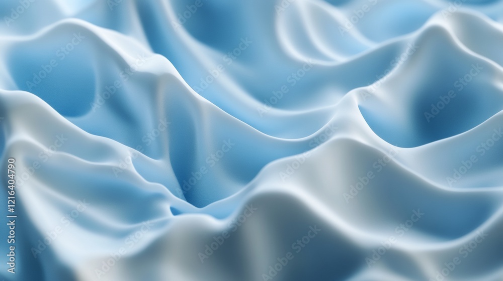 Obraz premium Blue background with waves, abstract background with shadows