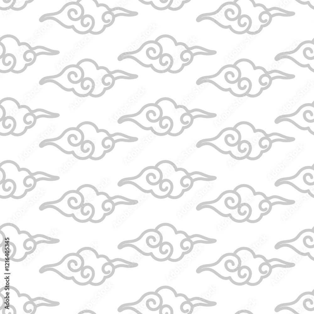 Chinese Cloud Seamless Pattern Chinese Cloud Seamless Pattern