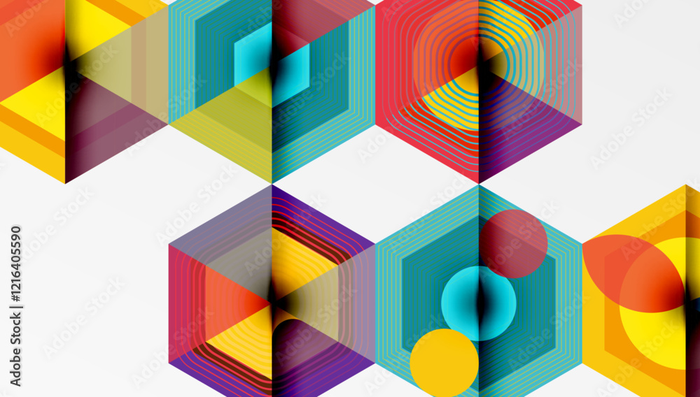 Hexagons, diamonds pattern. Geometric repeating hexagon background Hexagons, diamonds pattern. Geometric repeating hexagon background