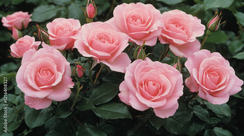 captivating pink roses in garden showcasing full bloom cluster with lush rose petals and vibrant floral beauty captured in nature photography captivating pink roses in garden showcasing full bloom cluster with lush rose petals and vibrant floral beauty captured in nature photography