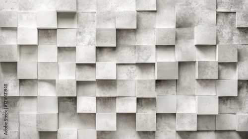 Wallpaper Mural a wall made of squares of cement Torontodigital.ca