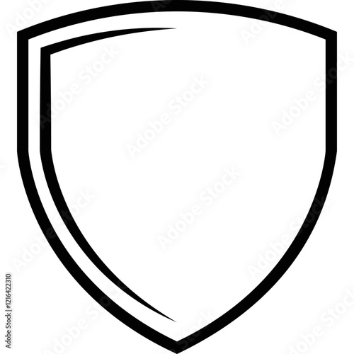 Simple vector icon shield