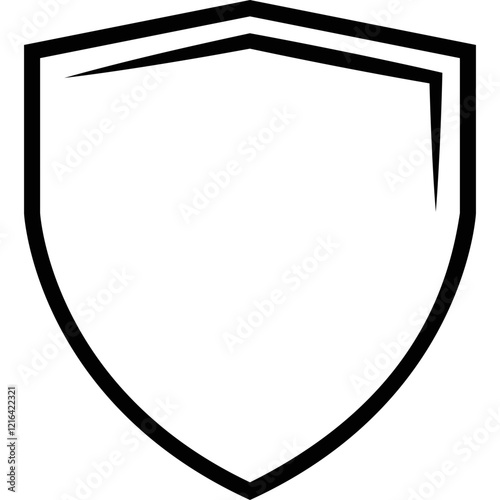 Simple vector icon shield