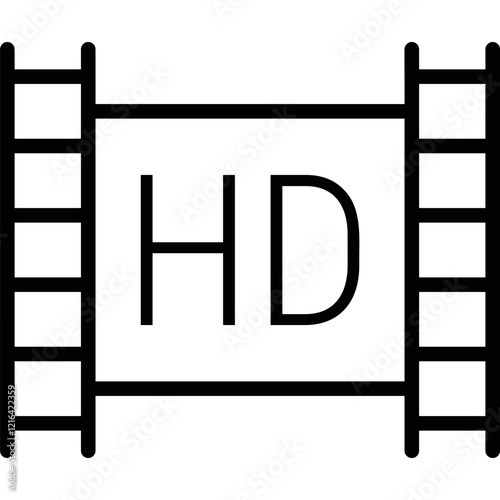 Simple vector icon videotape