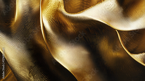 grainy gold metal abstract background banner. matte brass texture with noise photo