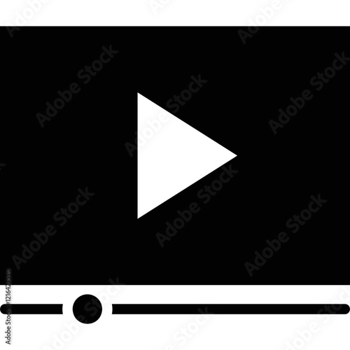 Simple vector icon online player