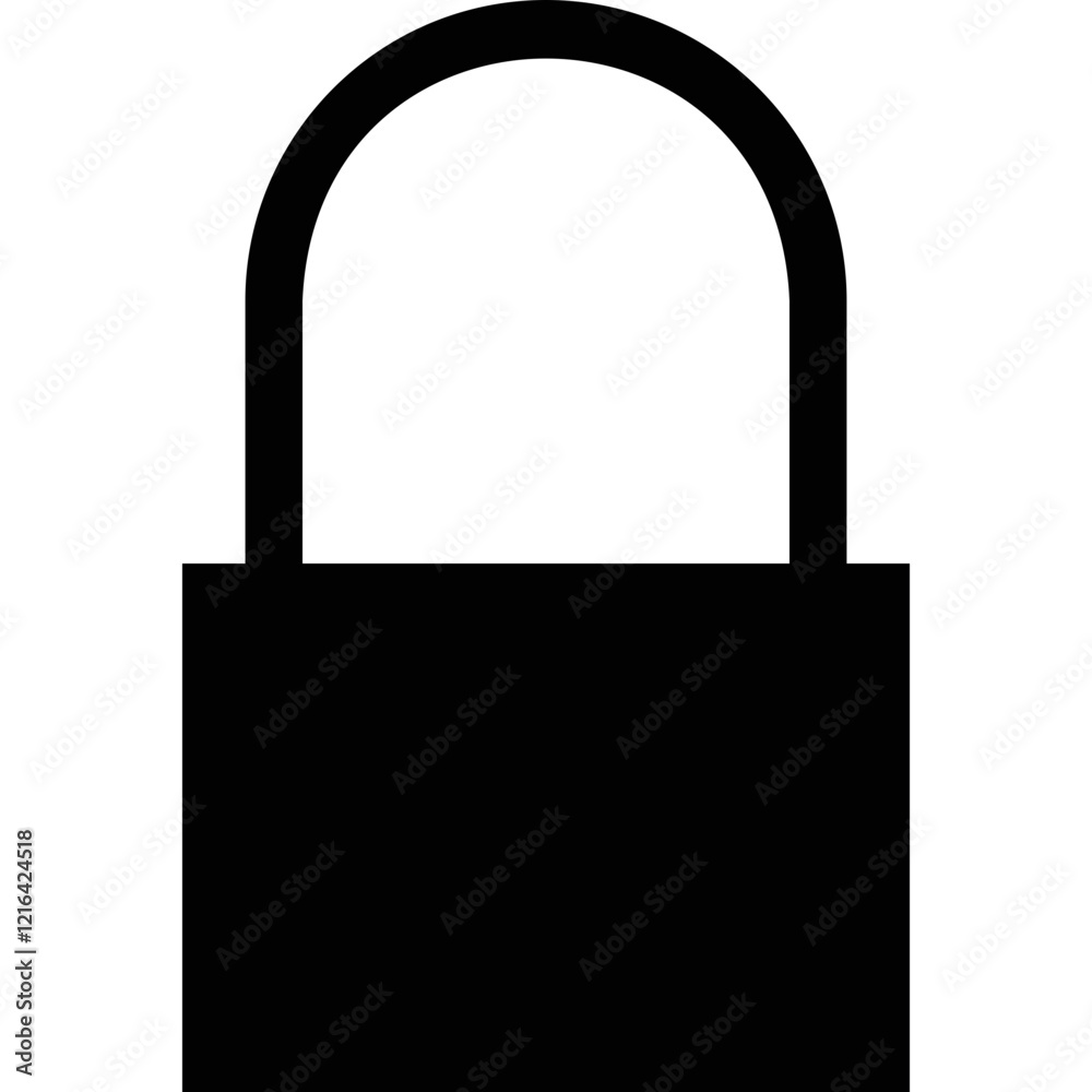 Simple vector icon padlock
Simple vector icon padlock