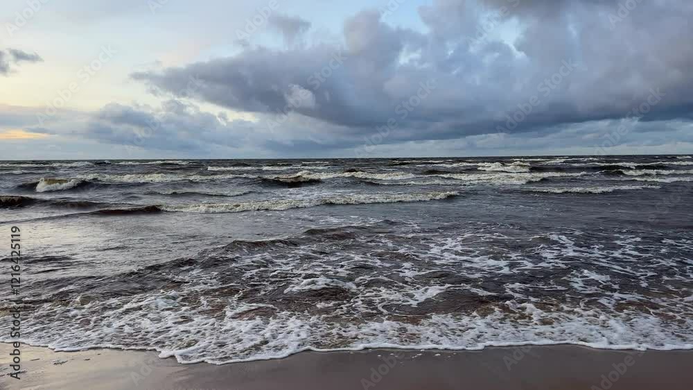 baltic sea beach summer waves jurmala latvia baltic sea beach summer waves jurmala latvia