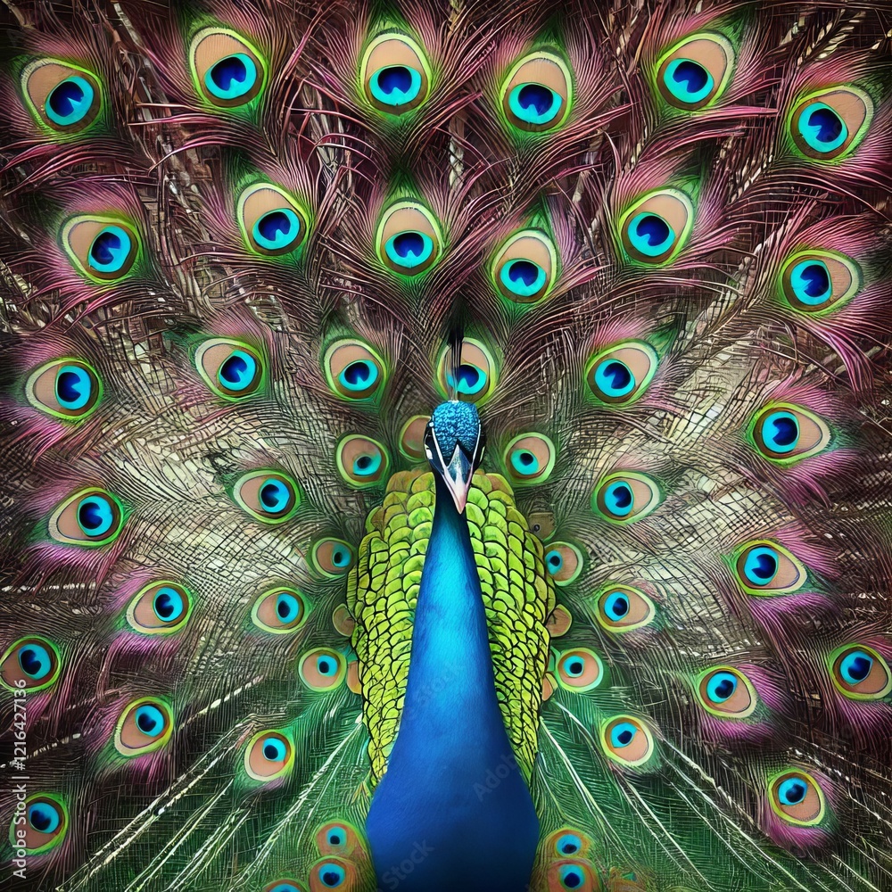 Obraz premium close up of a peacock
