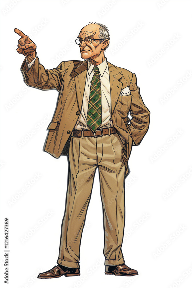 Obraz premium man pointing