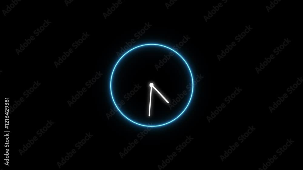 Spinning Clock Icon Animation. Spinning Clock Icon Animation.