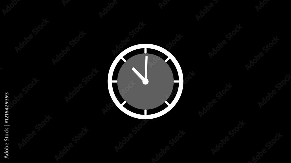 Spinning Clock Icon Animation. Spinning Clock Icon Animation.