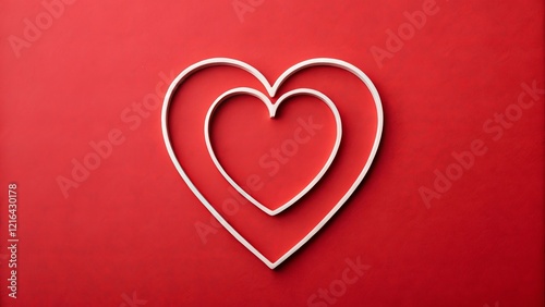 red heart Valentine's Day background
