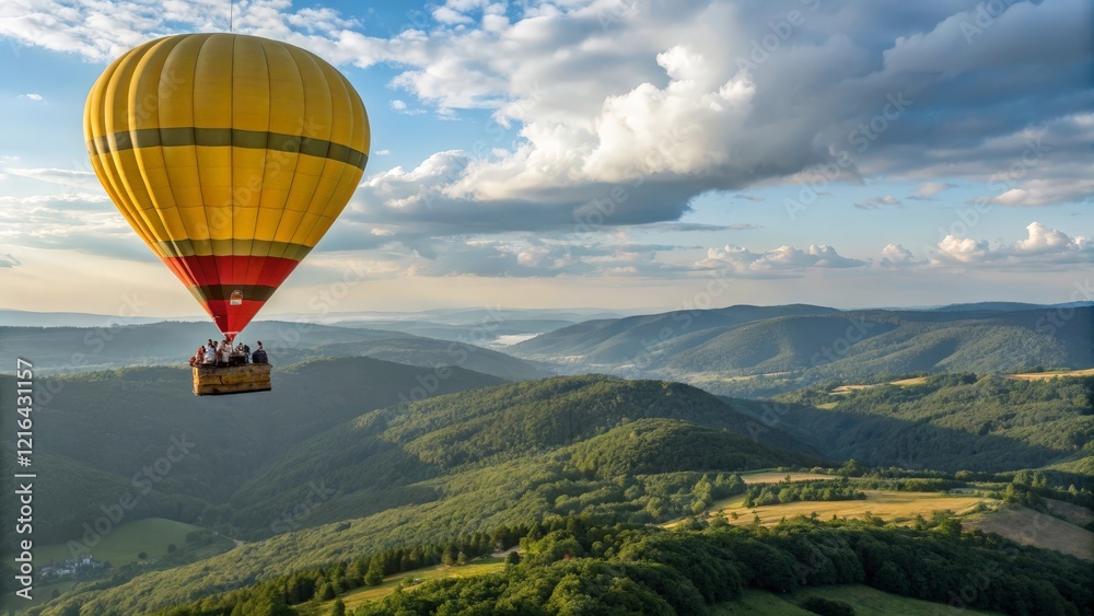 Fototapeta premium hot air balloon in the sky