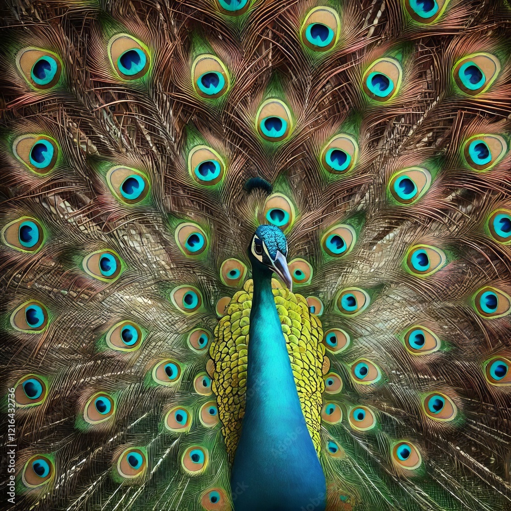 Obraz premium close up of a peacock