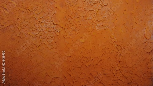 Abstract Blurred Orange Background With Faint Text