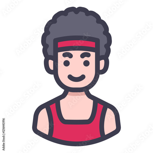 male gymnastics avatar filled