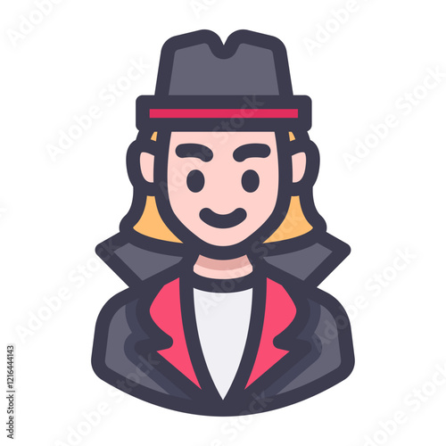 female mafia avatar filled