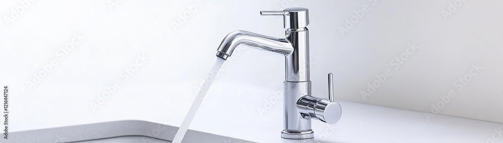 Chrome faucet with a detachable water wand, designed for pet care Chrome faucet with a detachable water wand, designed for pet care