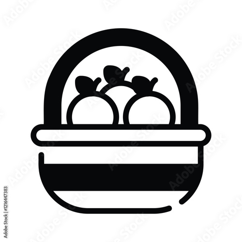 A basket of mandarins symbolizing prosperity and good luck