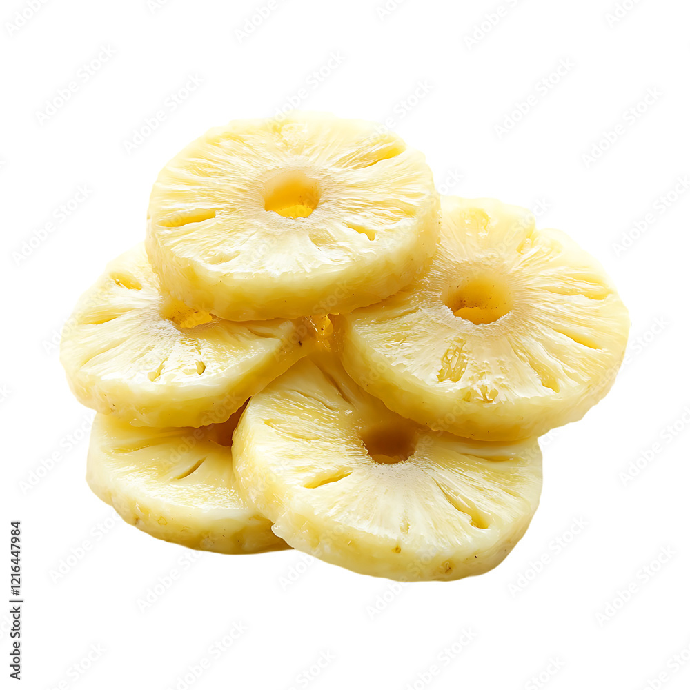 Pineapple slices healthy juice fruit isolated on a transparent background. Pineapple slices healthy juice fruit isolated on a transparent background.