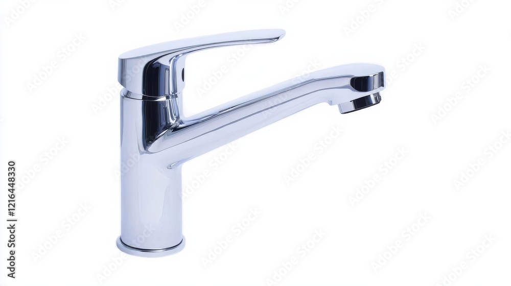Chrome faucet with a rotating spout, perfect for multi-functional kitchen use Chrome faucet with a rotating spout, perfect for multi-functional kitchen use