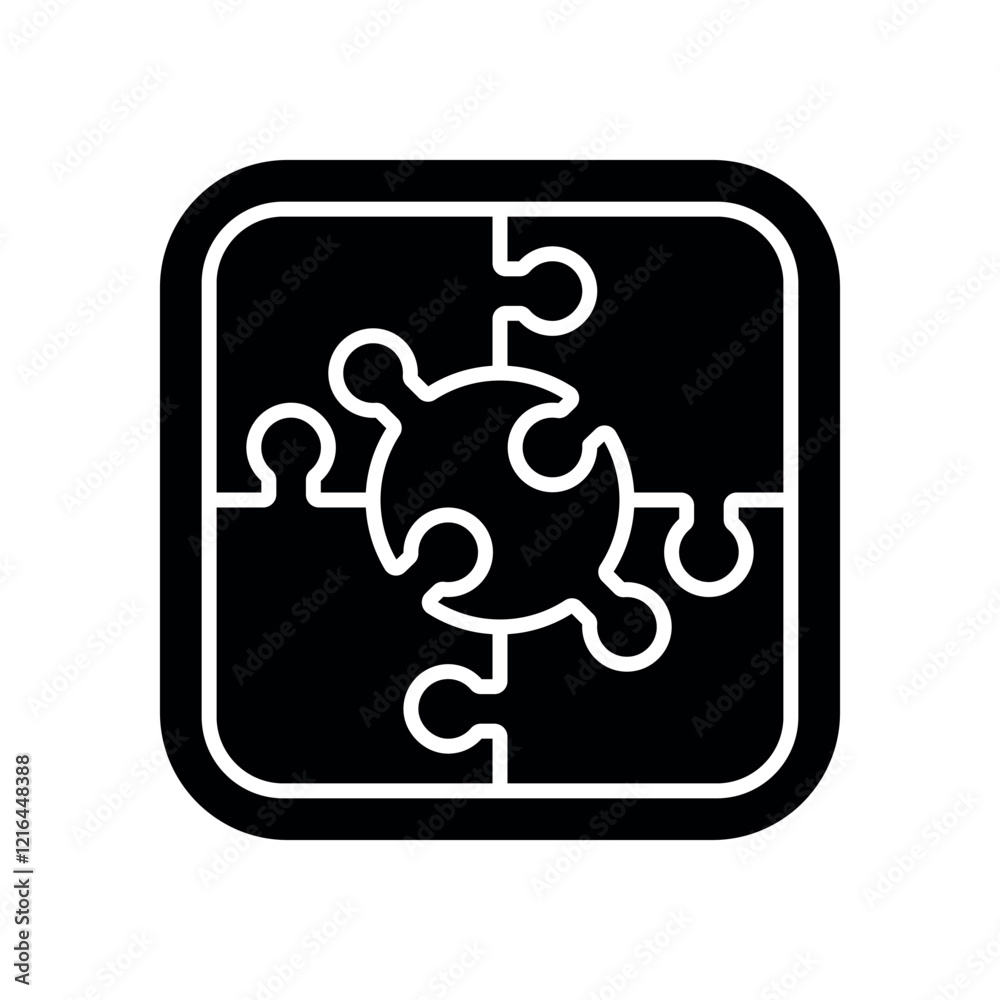 puzzle icon vector design template elegant style puzzle icon vector design template elegant style