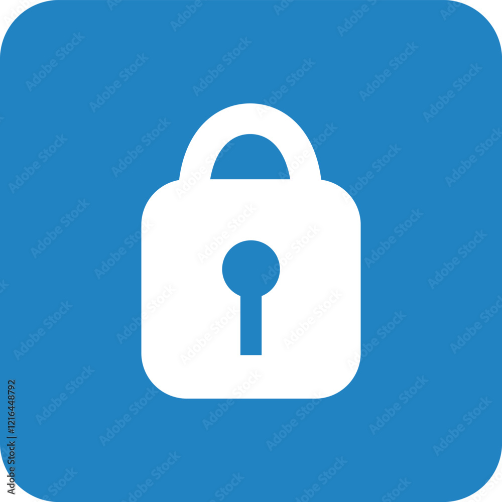 南京錠/ロックのアイコンイラスト