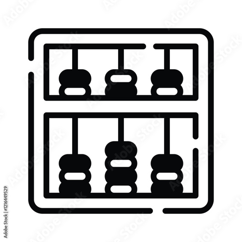 Traditional abacus symbolizing calculation, education, and cultural heritage. photo