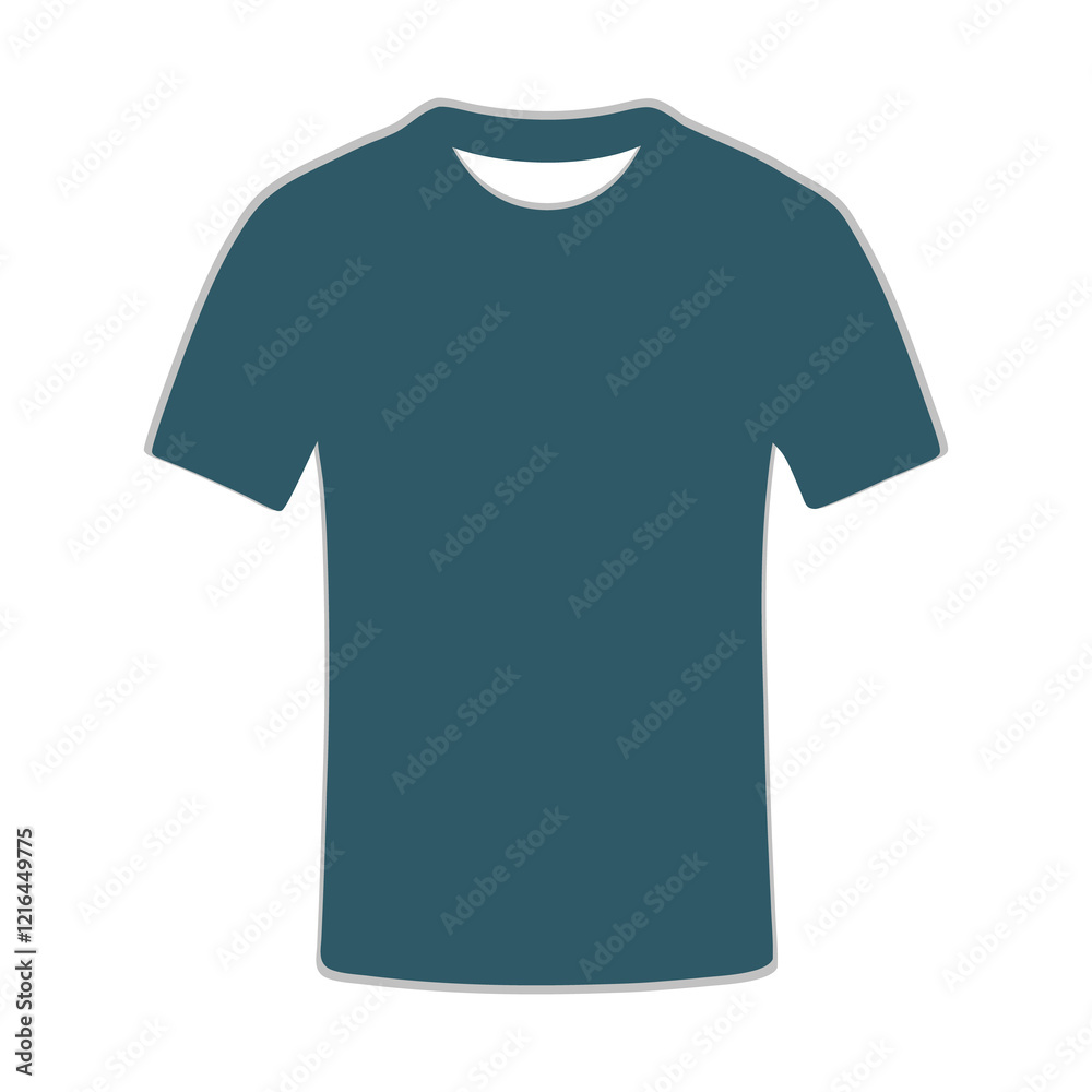 A Blue t shirt design template for mockup Stock Photo A Blue t shirt design template for mockup Stock Photo