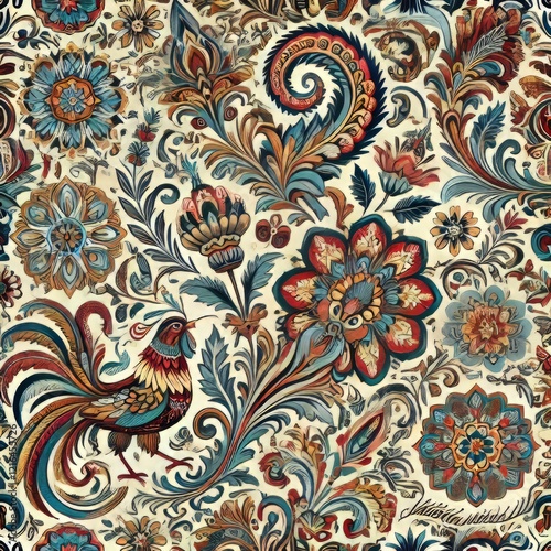 Textile Patterns Designs used in fabric production