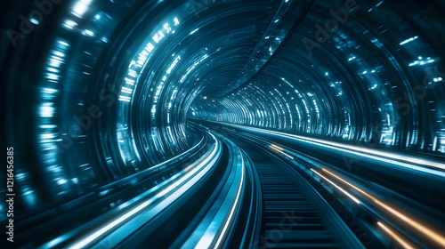 AI-Controlled Underground Transportation A city