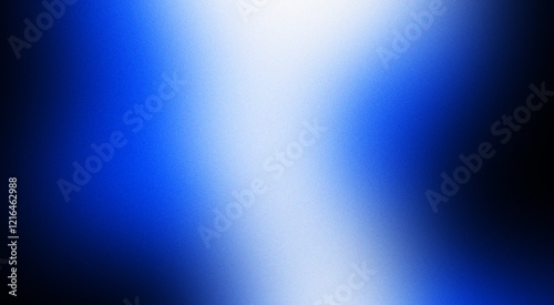 A vibrant gradient background with vibrant blue hues blending seamlessly into black. Banner with grain texture