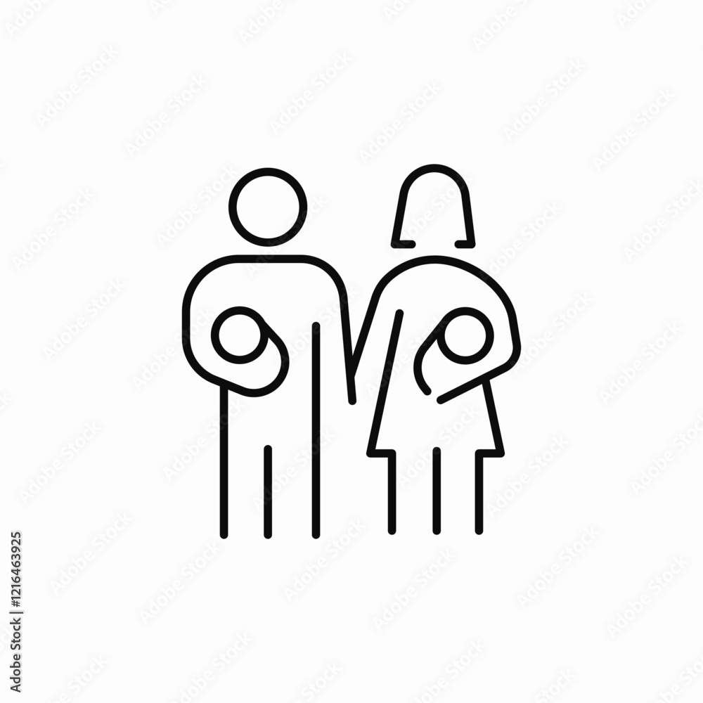 couple family relationship icon vector sign couple family relationship icon vector sign