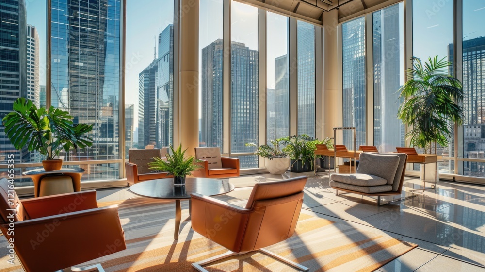 Fototapeta premium modern office buildings finance tower city